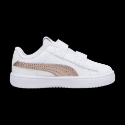Sneakers primi passi bianche da bambina con logo oro rosa Puma Rickie Classic V Inf