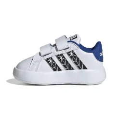 Sneakers primi passi bianche da bambino con stampa Spiderman adidas Grand Court CF I