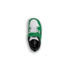Sneakers primi passi bianche e verdi da bambino Puma Rebound V6 Lo AC+ Inf