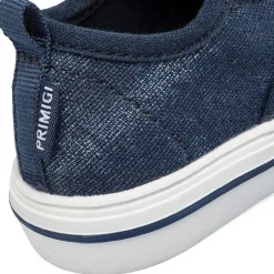 Sneakers Primi passi blu effetto jeans da Bambino in tessuto Primigi