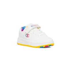 Sneakers ragazza bianca con dettagli multicolore Champion Rebound Low