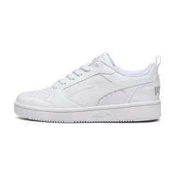 Sneakers ragazza e ragazzo bianche con logo Puma Rebound V6 Low