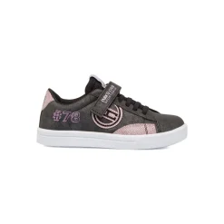 Sneakers ragazza nere con glitter e chiusura con strappo Enrico Coveri