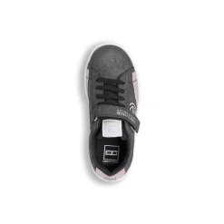 Sneakers ragazza nere con glitter e chiusura con strappo Enrico Coveri