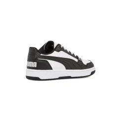 Sneakers ragazzo nere e bianche con logo Puma Reb-L