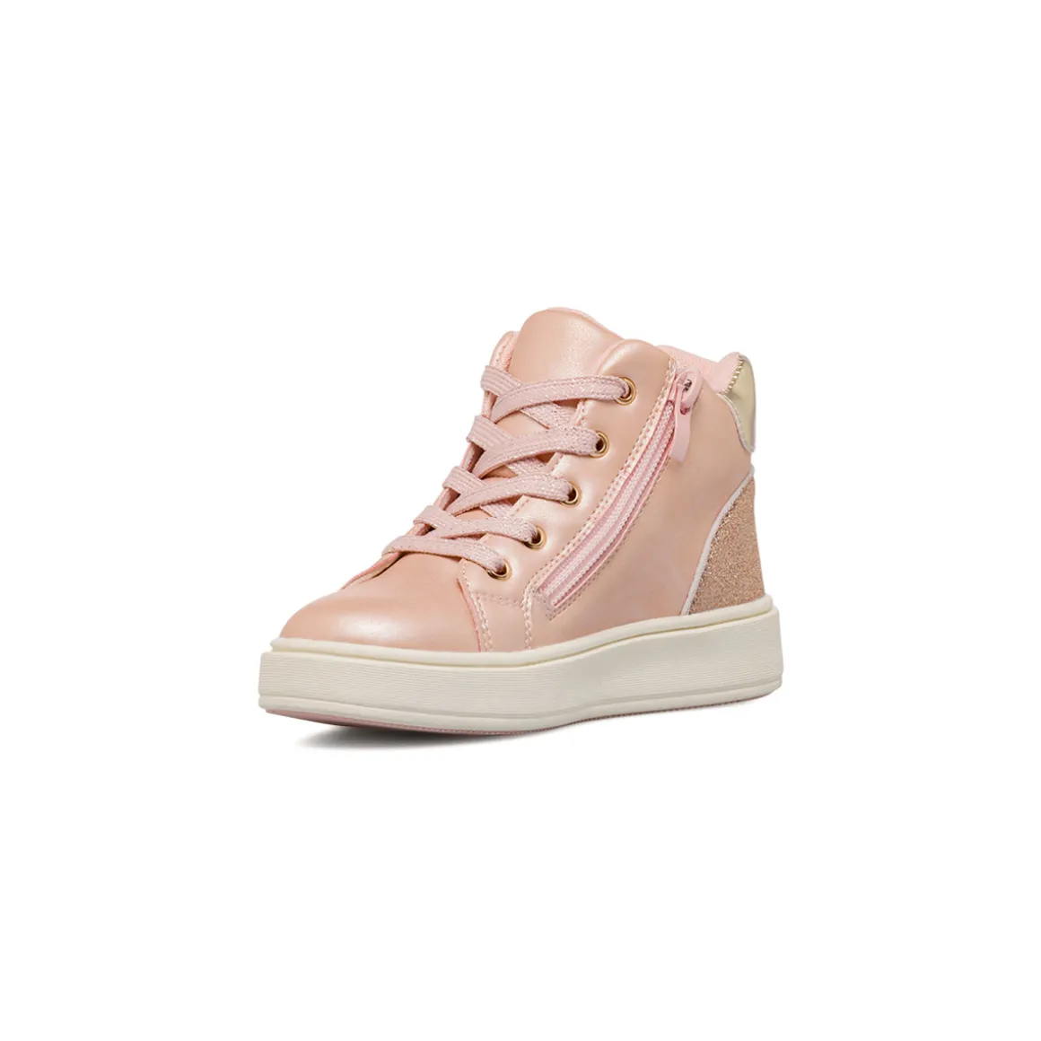 Sneakers rosa da Bambina con dettagli glitter e ciondolo LOVE Dieci Baci