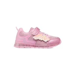 Sneakers rosa da bambina Le Scarpe di Alice con luci e dettagli iridescenti