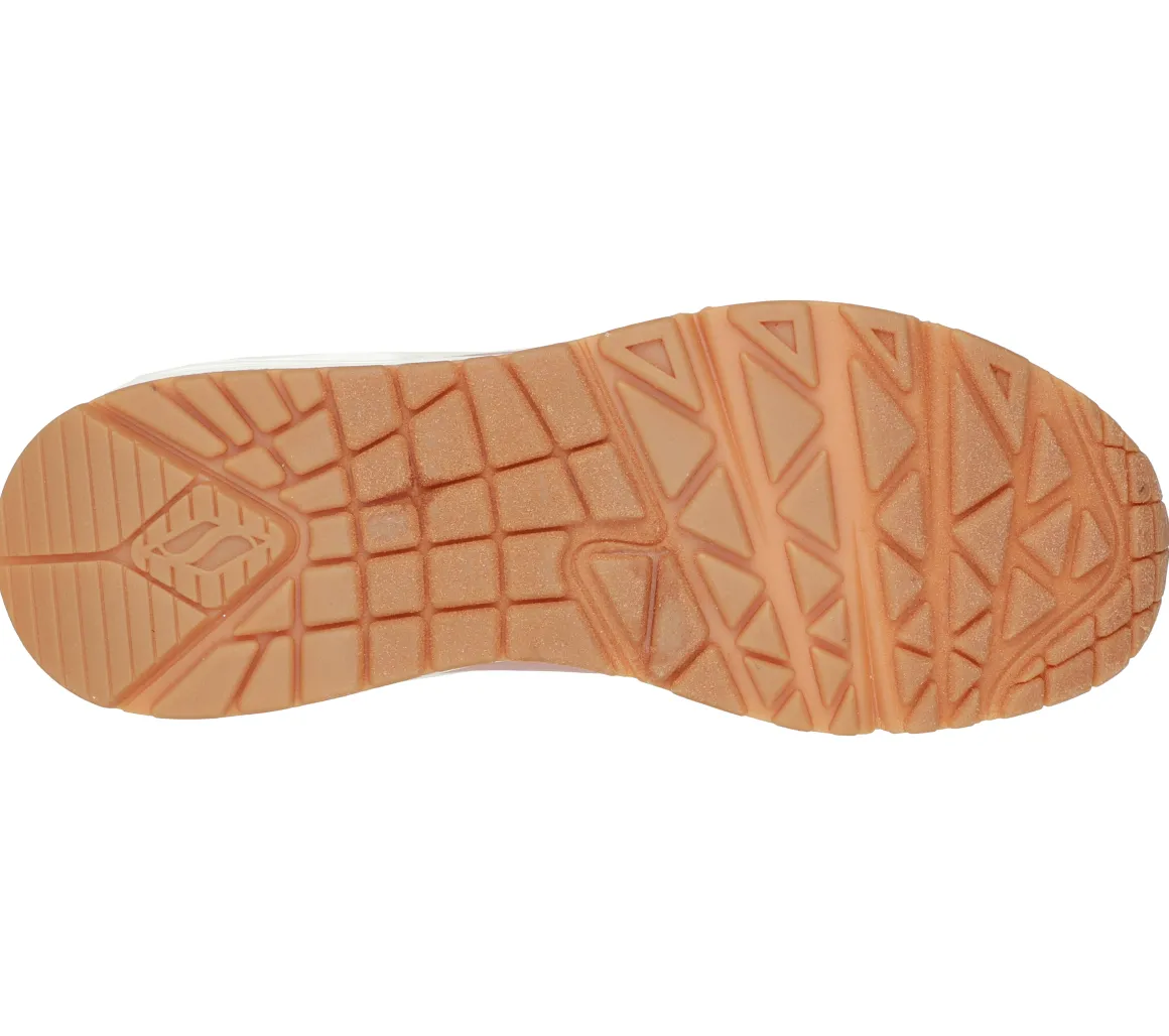 Sneakers rosa da donna con suola ad aria Skechers Uno
