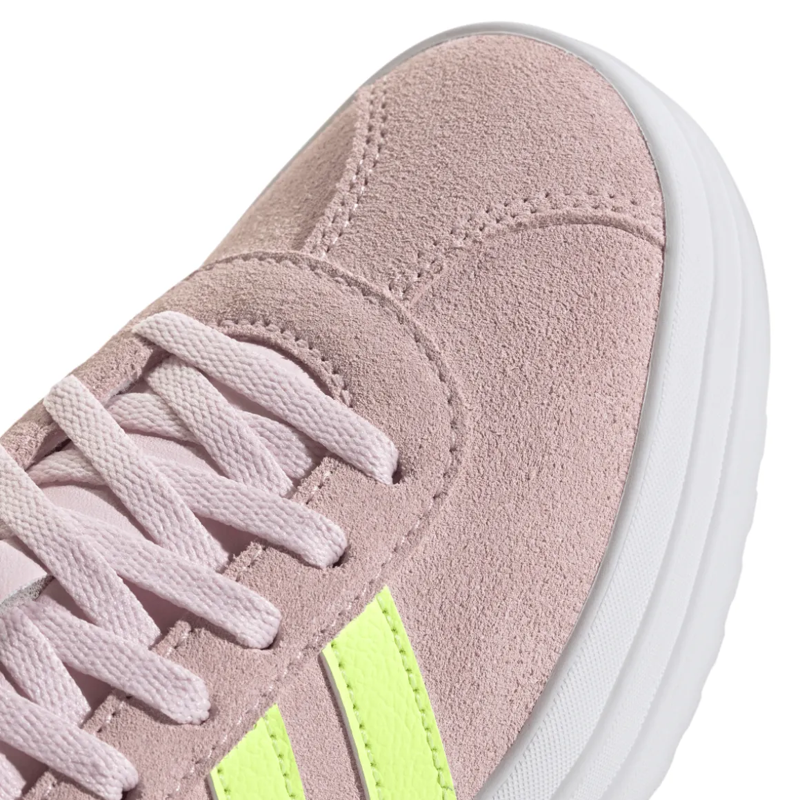 Sneakers rosa da Ragazza VL COURT BOLD con suola platform adidas