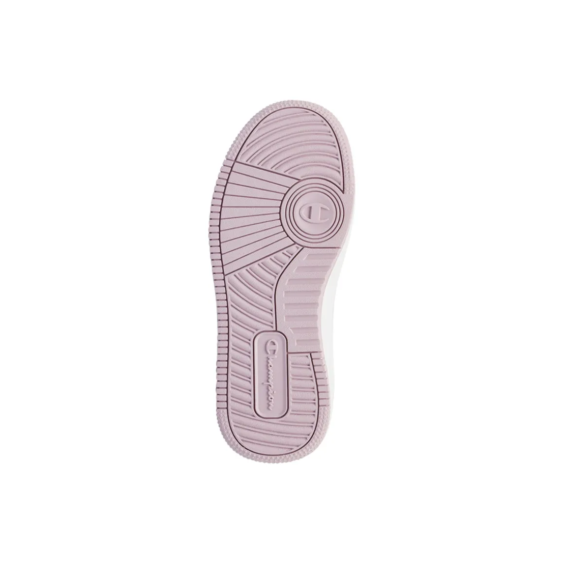 Sneakers rosa e bianche da bambina con chiusura a strappo Champion