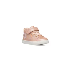 Sneakers rosa effetto perlato da bambina primi passi con dettagli fiori Le Scarpe di Alice