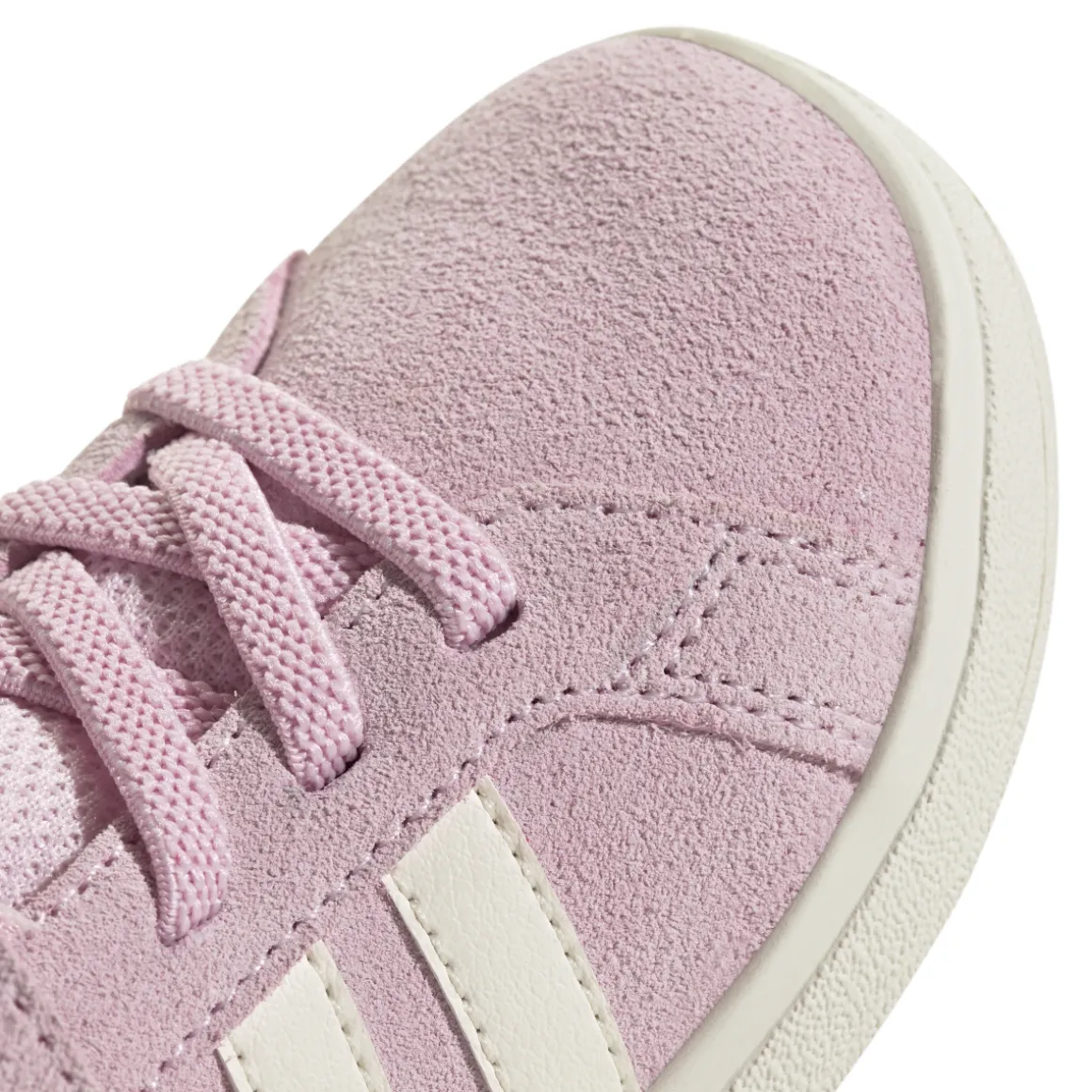 Sneakers rosa effetto scamosciato da Bambina con strappo adidas
