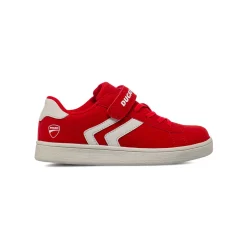 Sneakers rosse da Bambino con chiusura a strappo Ducati