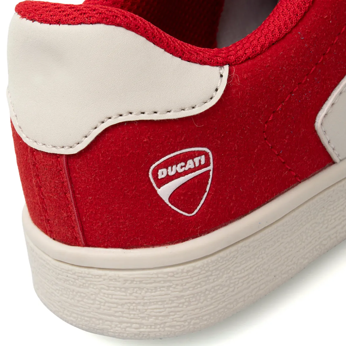 Sneakers rosse da Bambino con chiusura a strappo Ducati