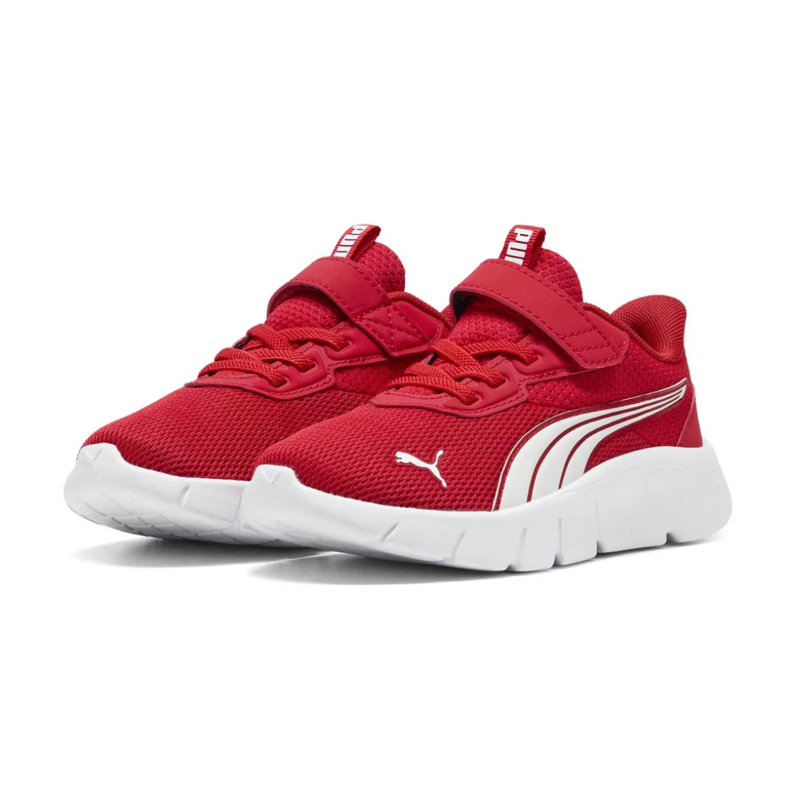 Sneakers rosse da Bambino con strappo Puma Flex Focus
