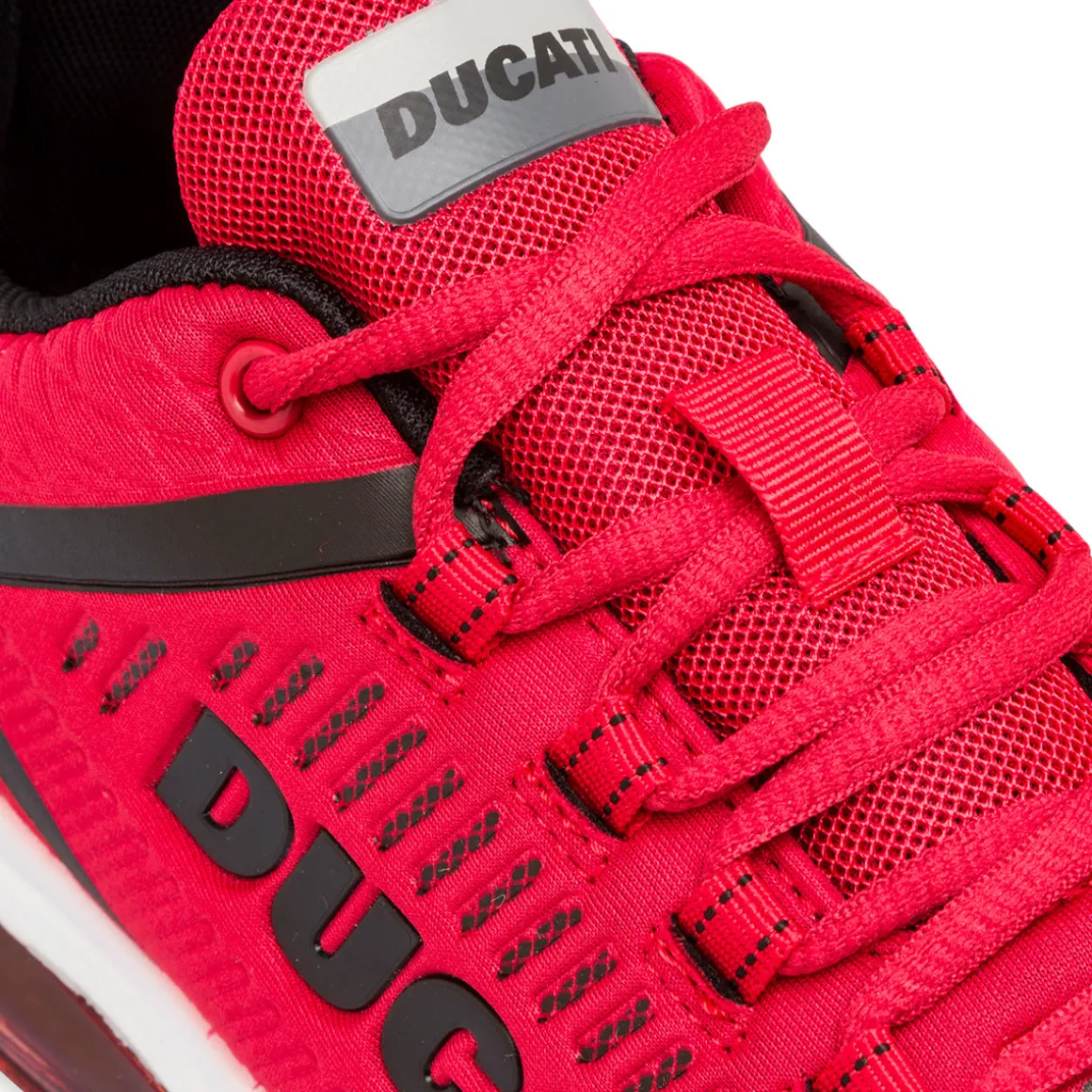 Sneakers rosse da uomo con ammortizzazione ad aria Ducati Nimble