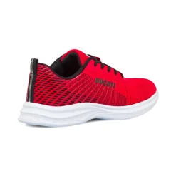 Sneakers rosse da uomo con dettagli neri e logo Ducati Radio