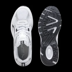 Sneakers Rétro bianche da uomo con dettagli argento e neri Puma Milenio Tech