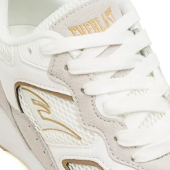 Sneakers Rétro bianche e beige da Donna con dettagli dorati Everlast