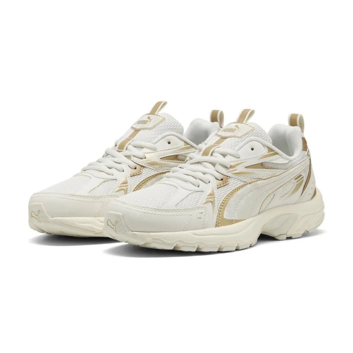 Sneakers Rétro biannco off-white e oro da Donna Puma Milenio Tech