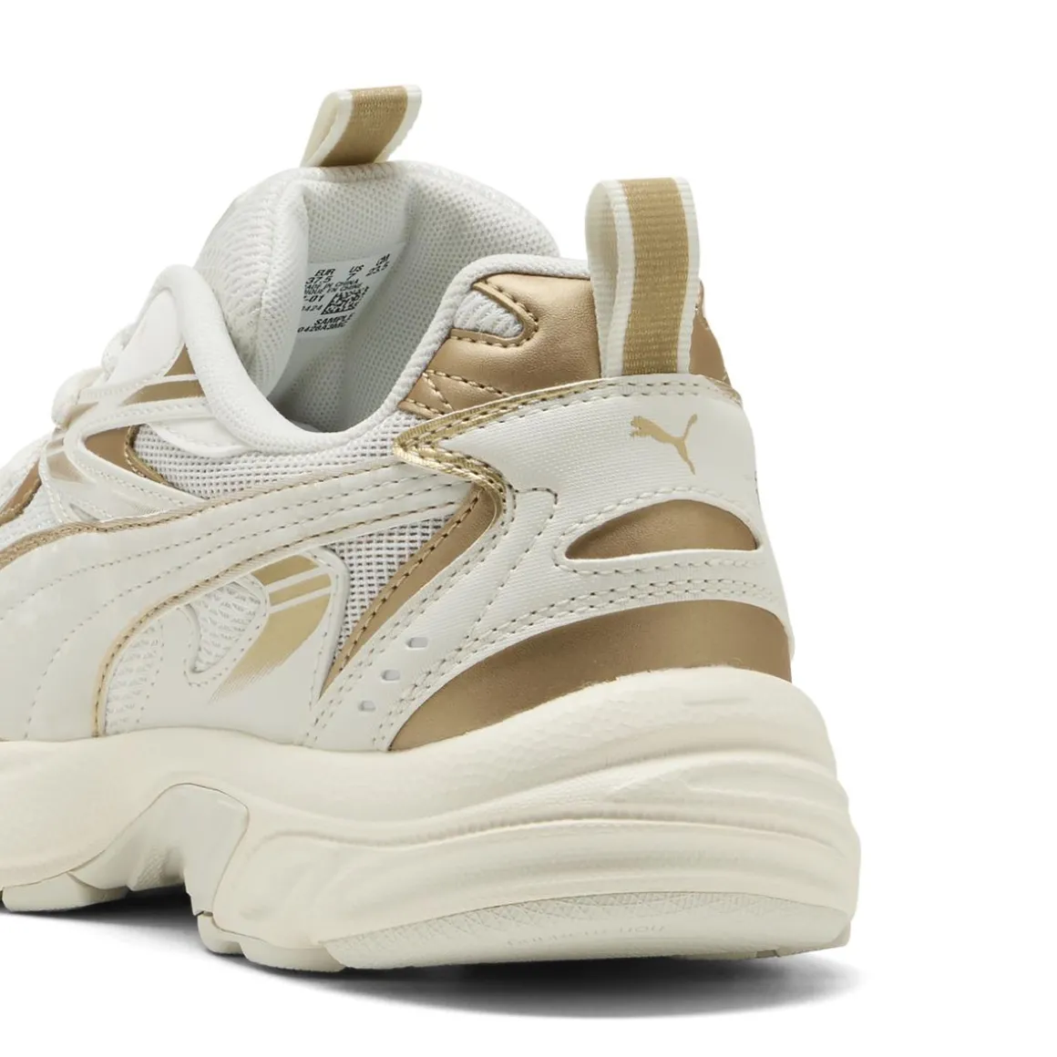 Sneakers Rétro biannco off-white e oro da Donna Puma Milenio Tech