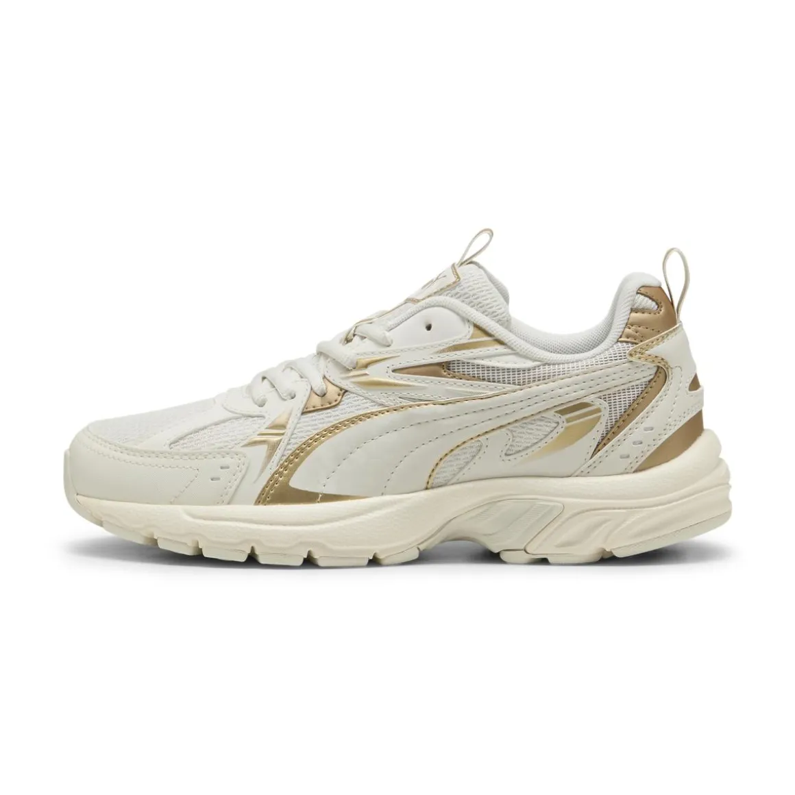 Sneakers Rétro biannco off-white e oro da Donna Puma Milenio Tech