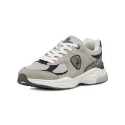 Sneakers Rétro da uomo grigie e nere con inserti effetto scamosicato Tonino Lamborghini