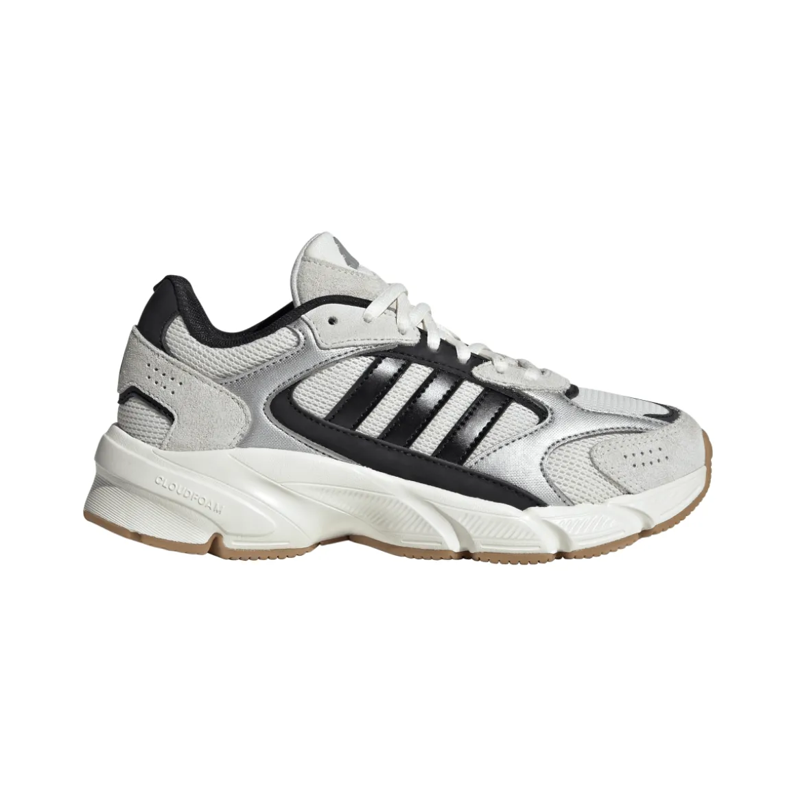 Sneakers Rétro ragazzo e ragazza grigie e bianche adidas Crazychaos 2000