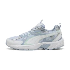 Sneakers Rétro running da donna bianche con dettagli verdi e azzurri Puma Milenio Tech