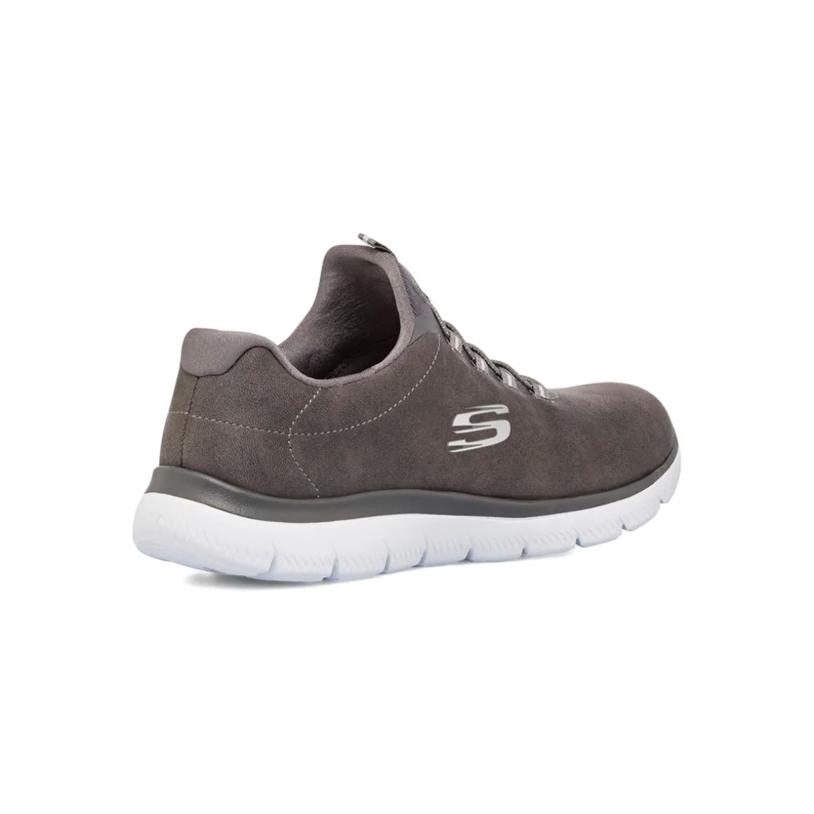 Sneakers slip-on grigie da donna Skechers Summits