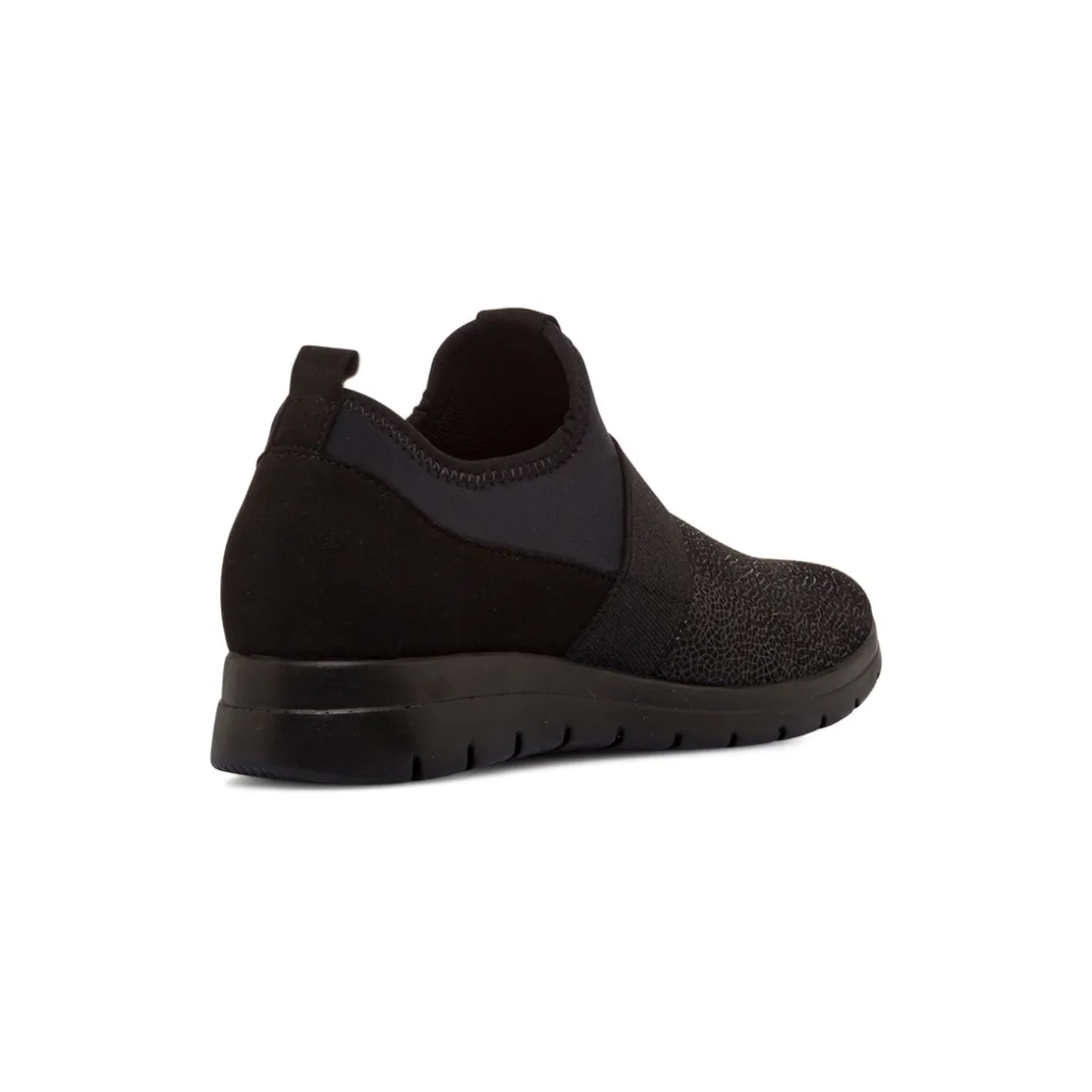 Sneakers Slip-on nere da Donna con fascia elastica Fly Flot