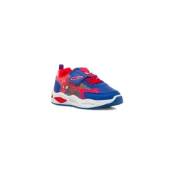 Sneakers Spiderman blu da Bambino con luci e strappo