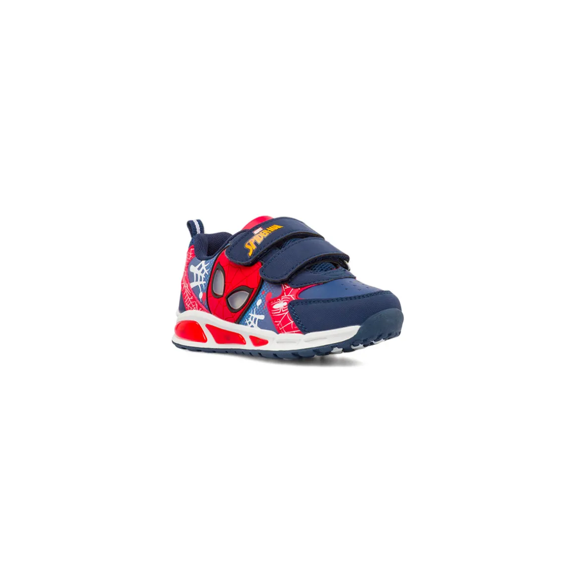 Sneakers Spiderman blu e rosse con Luci da Bambino