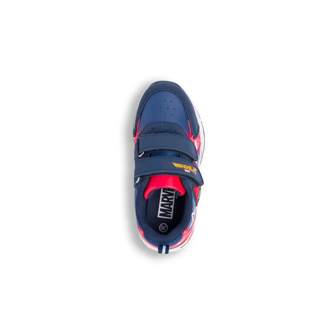 Sneakers Spiderman blu e rosse con Luci da Bambino