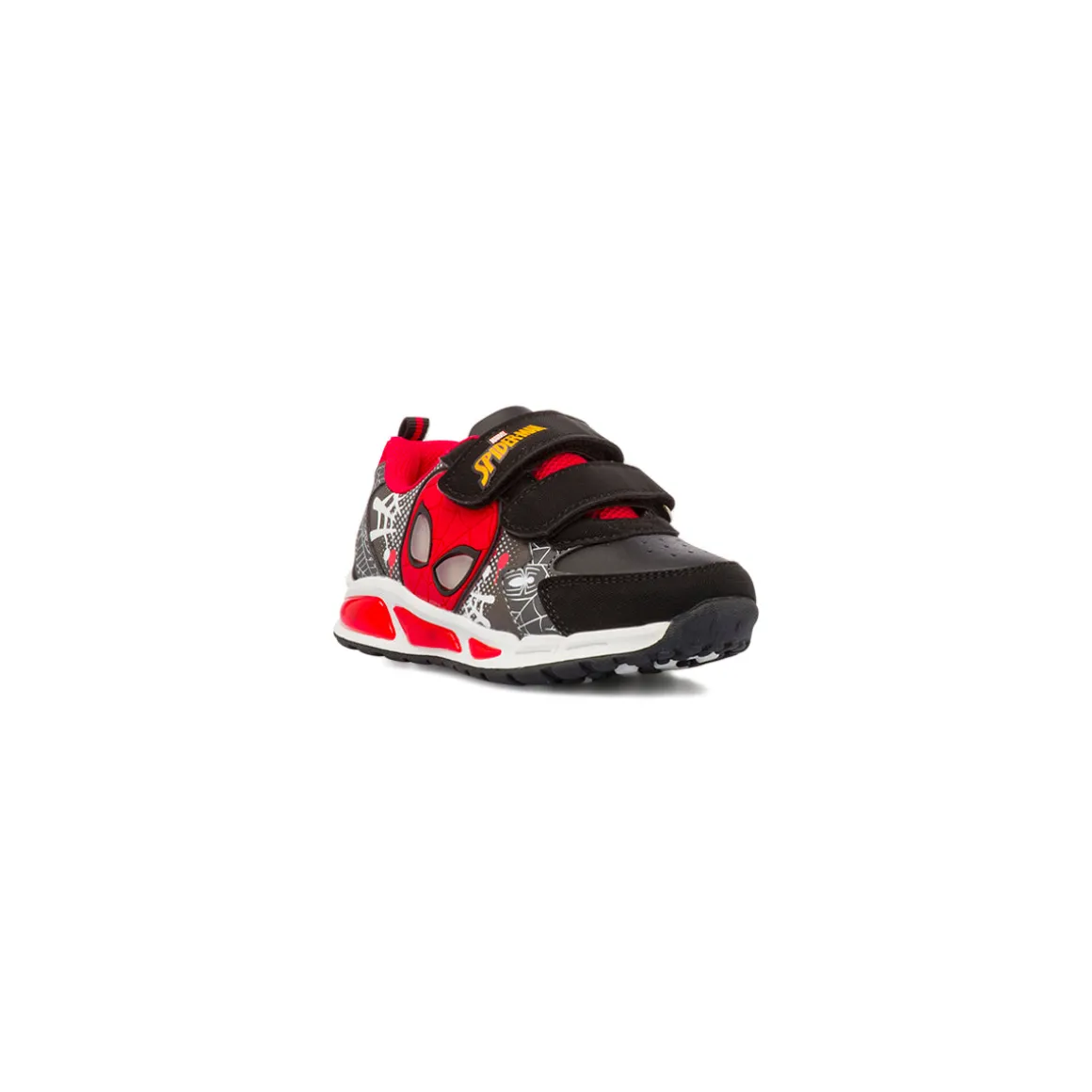 Sneakers Spiderman nere da Bambino con dettagli rossi e Luci