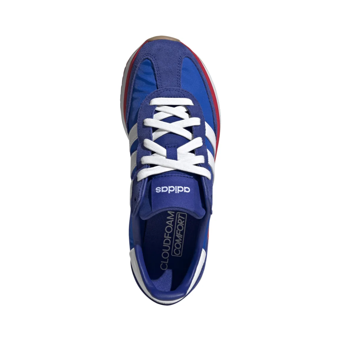 Sneakers sportive da donna blu con dettagli rossi adidas Run 70's 2.0