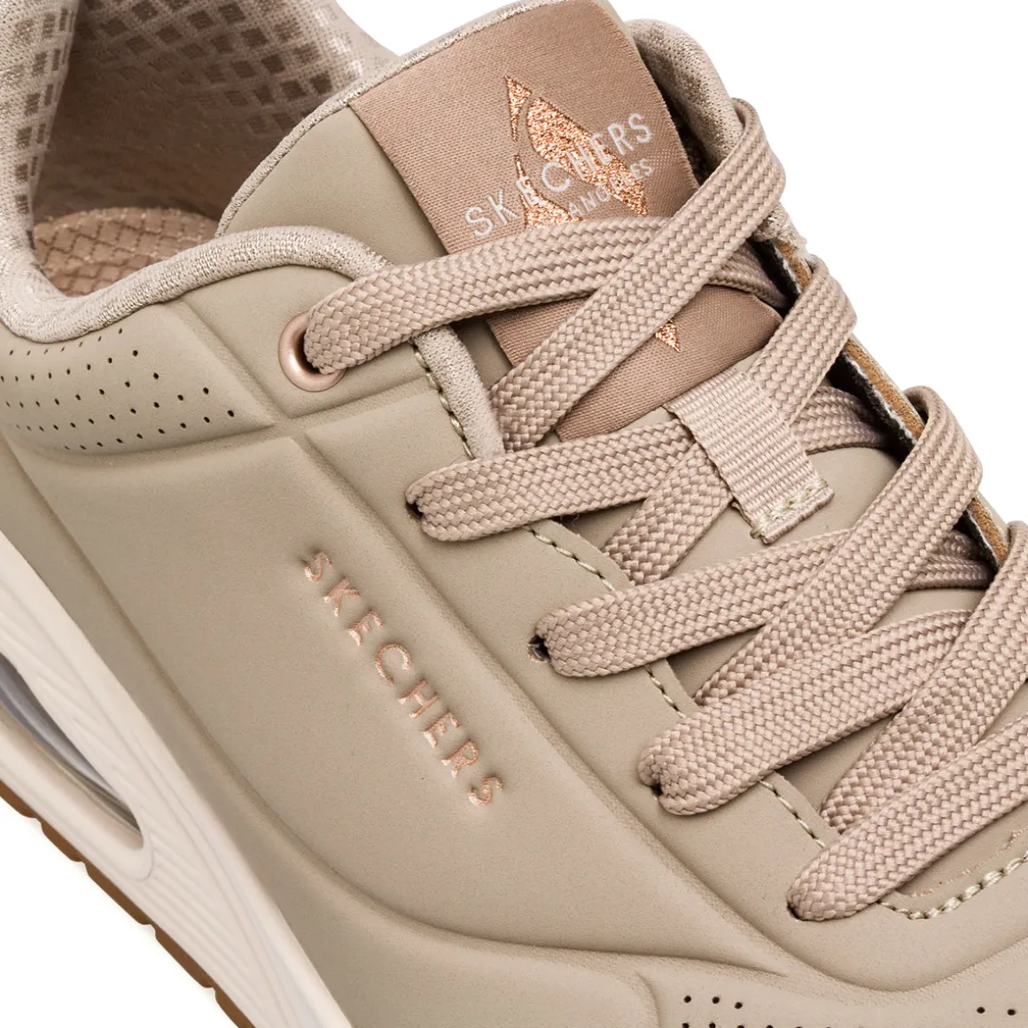 Sneakers taupe da Donna Skechers UNO