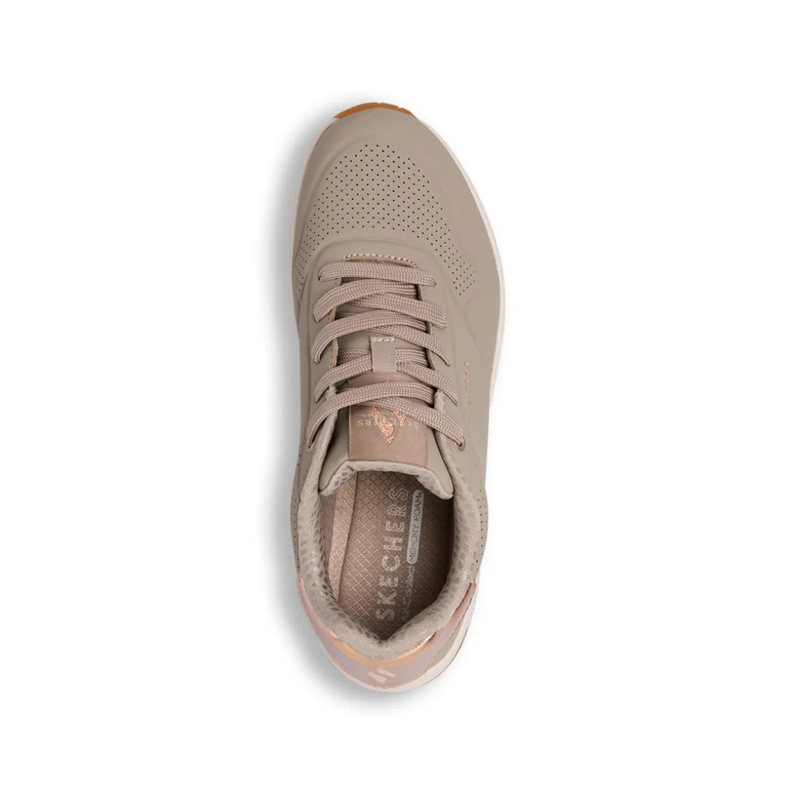 Sneakers taupe da Donna Skechers UNO
