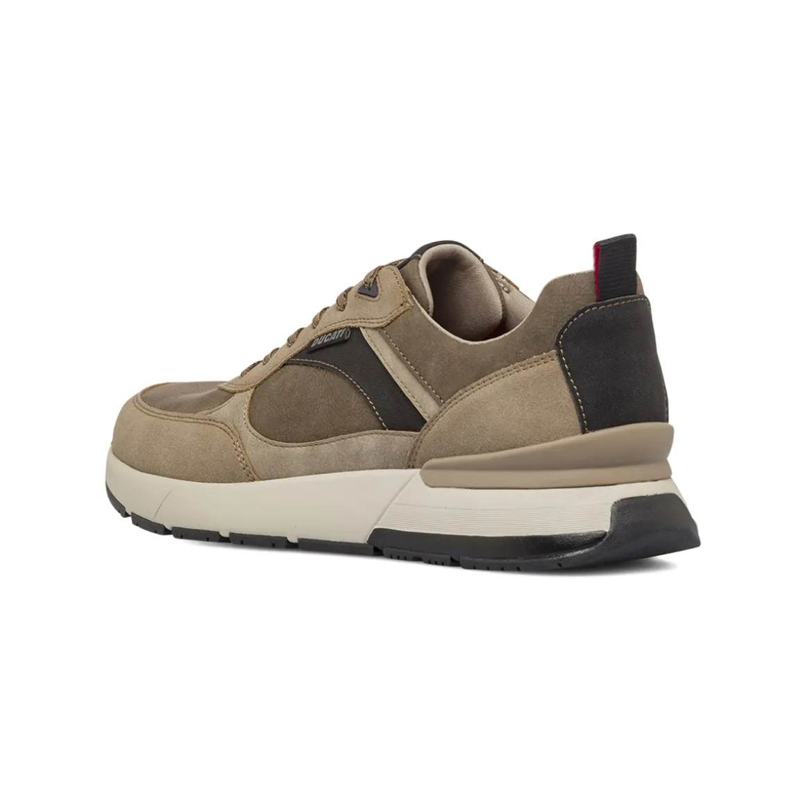Sneakers taupe da Uomo con inserti in contrasto Ducati