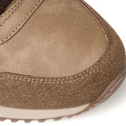 Sneakers taupe da uomo con logo laterale Ducati