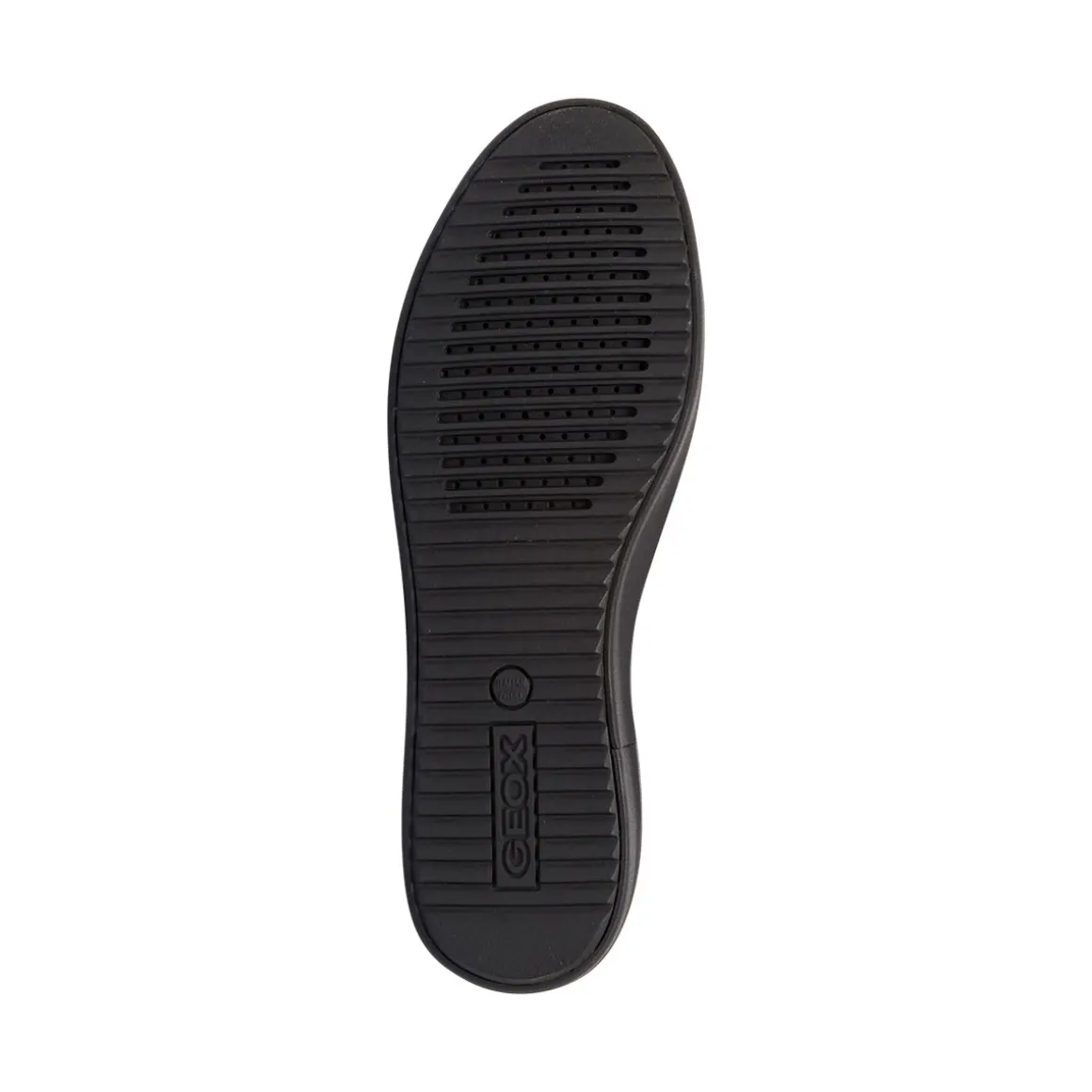 Sneakers traspiranti da donna nere in pelle con zip Geox