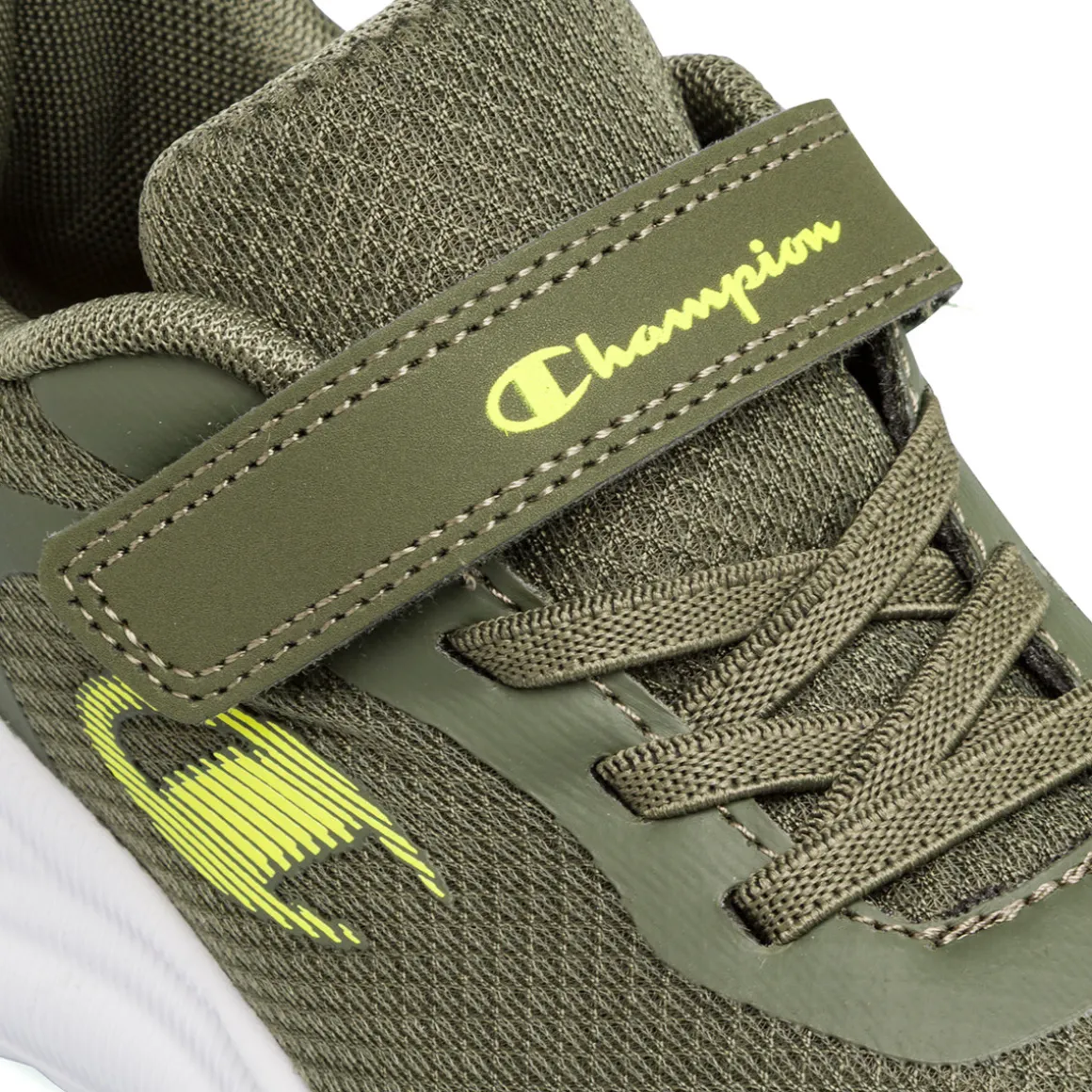 Sneakers verde militare da Bambino con chiusura a strappo Champion Syphon Engage