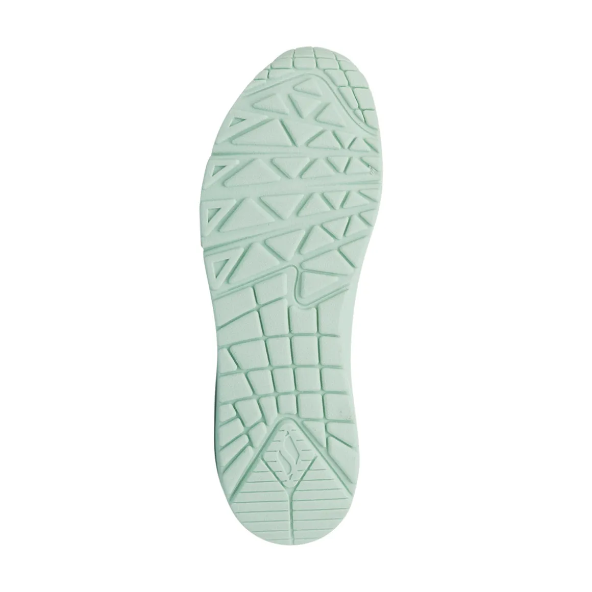 Sneakers verdi chiaro da Donna con suola ad aria e memory Foam Skechers Uno