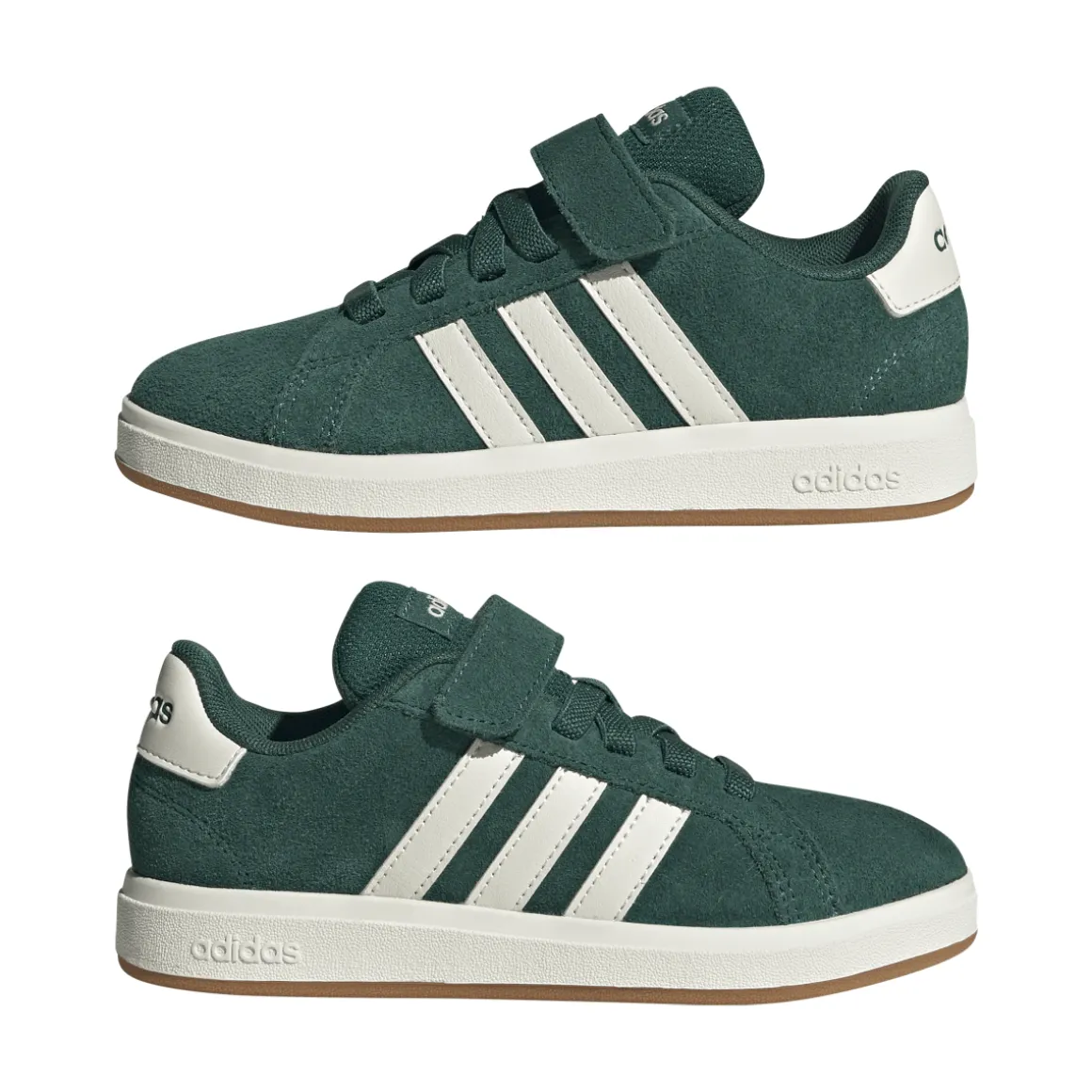 Sneakers verdi da Bambino effetto scamosciato GRAND COURT 00s adidas
