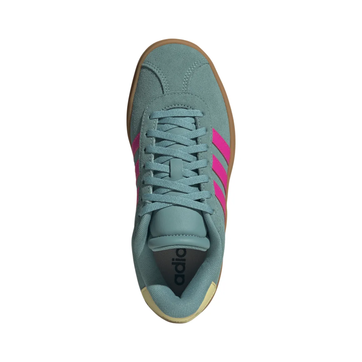 Sneakers verdi da Ragazza adidas VL Court Bold con dettagli rosa