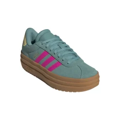 Sneakers verdi da Ragazza adidas VL Court Bold con dettagli rosa