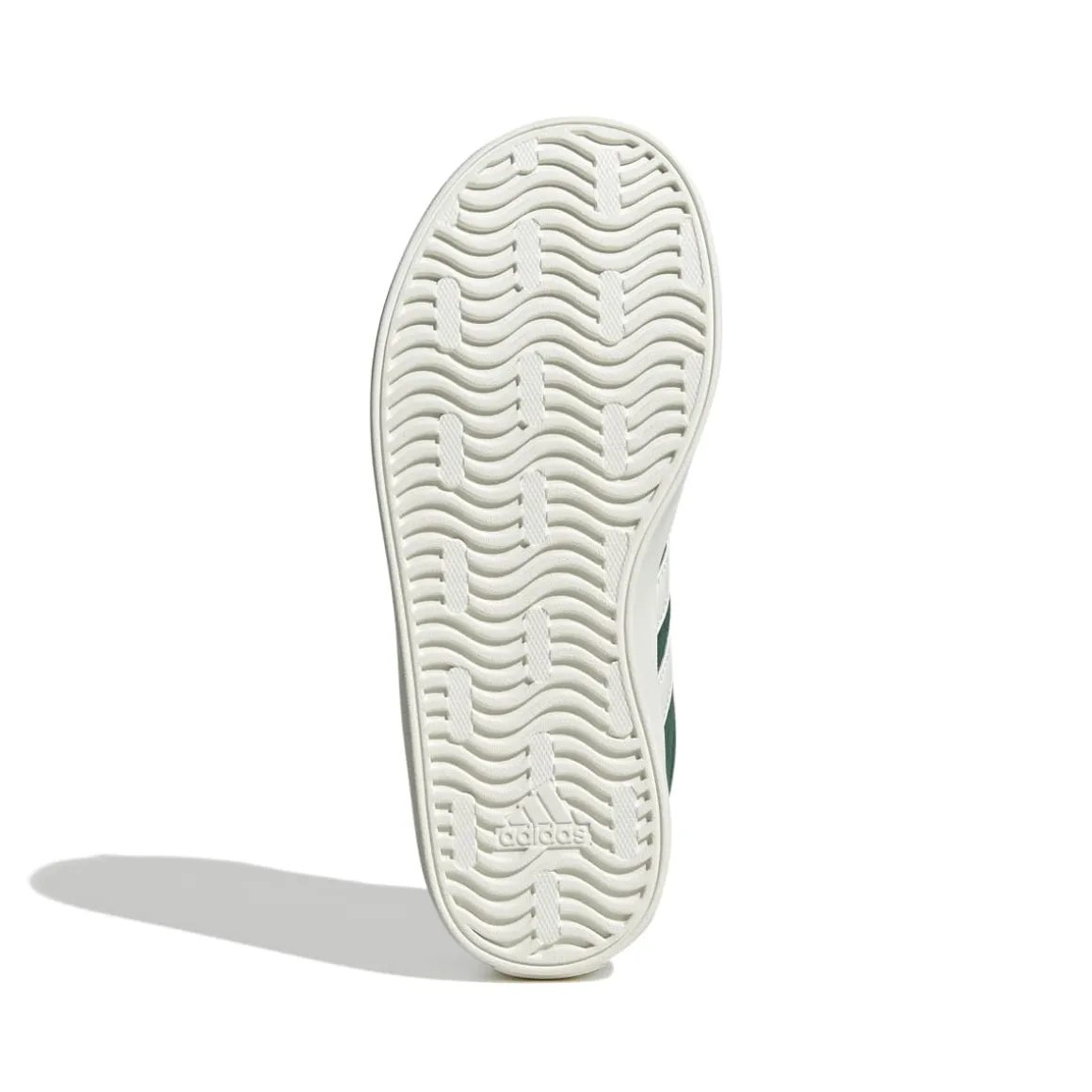 Sneakers verdi da ragazzo con strisce bianche adidas VL Court 3.0 K
