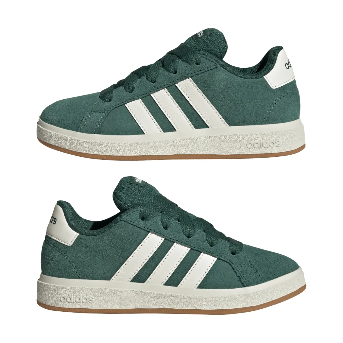 Sneakers verdi da Ragazzo in suede GRAND COURT 00s adidas