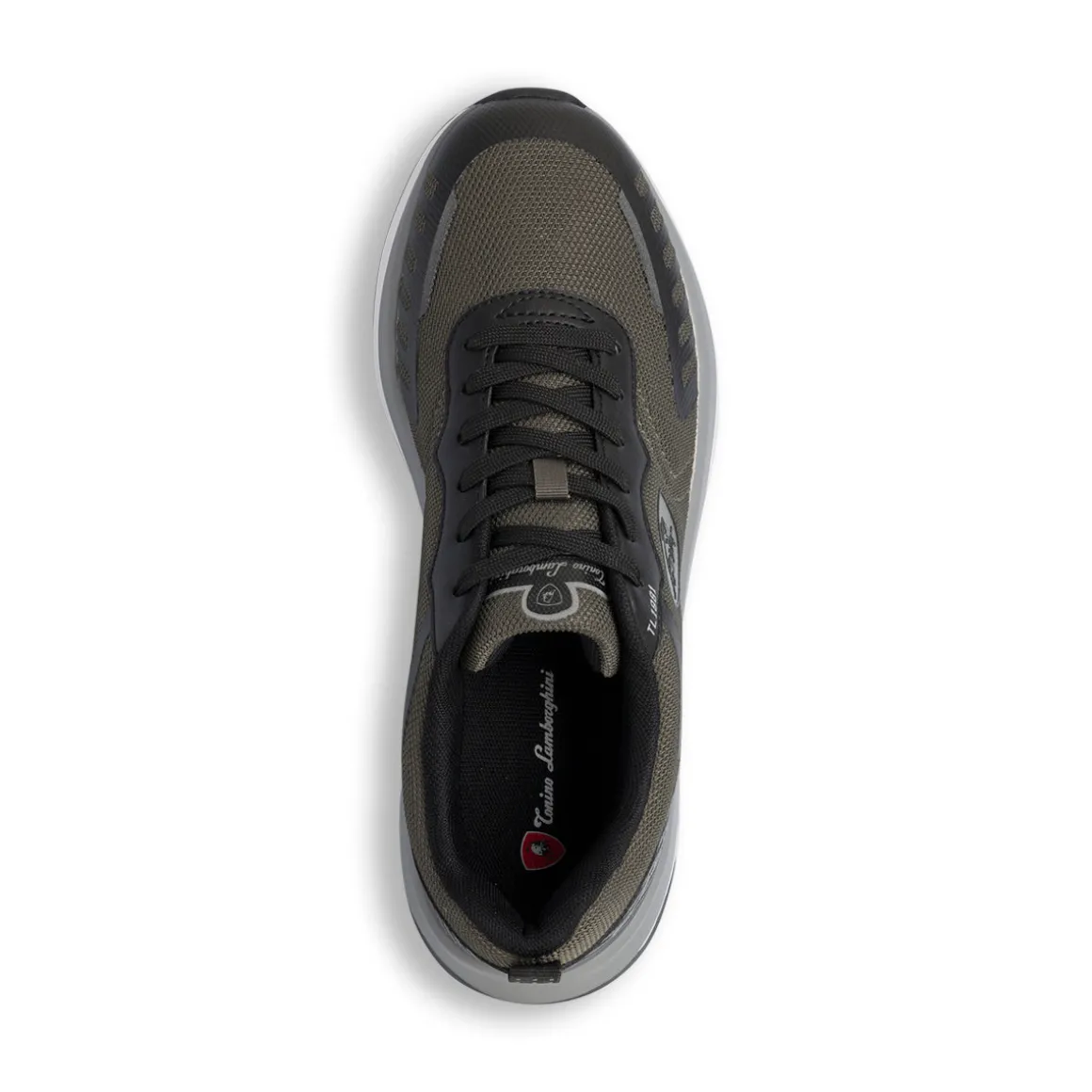 Sneakers verdi da Uomo con logo laterale Tonino Lamborghini