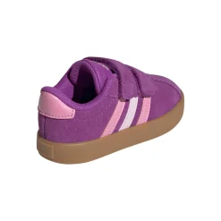 Sneakers viola da bambina con chiusura a strappo adidas VL Court 3.0